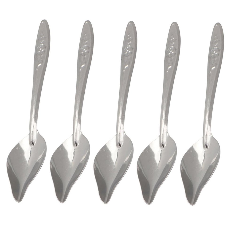 DECHOUS Stainless Steel Bird Feeding Spoon - 6 Pack