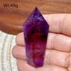Natural Crystal Amethyst Wand for Home Decor, Crystal Stone Necklace with Holder (49 g V) view 2