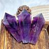 Natural Crystal Amethyst Wand for Home Decor, Crystal Stone Necklace with Holder (49 g V) view 4