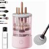 BeautySwirl Cosmetic Brush Cleaner, The Cozy Luna Brush Cleaner, Electric Makeup Brush Cleaner for All Makeup Brush Sizes, 10X Cleaning Power, Gray (B) view 1