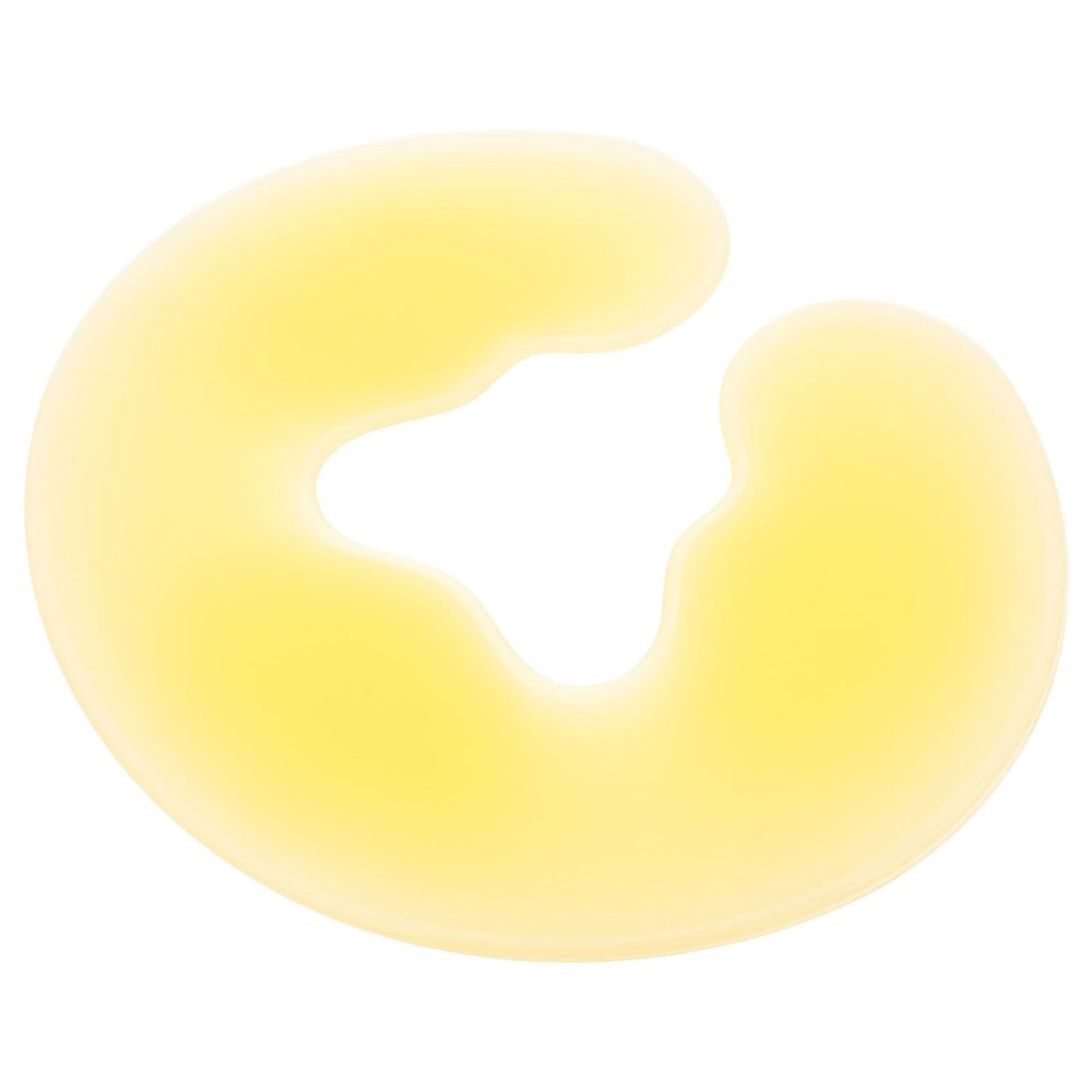 LOLIPPYY U-Shaped Silicone Spa Pillow, Washable, Yellow