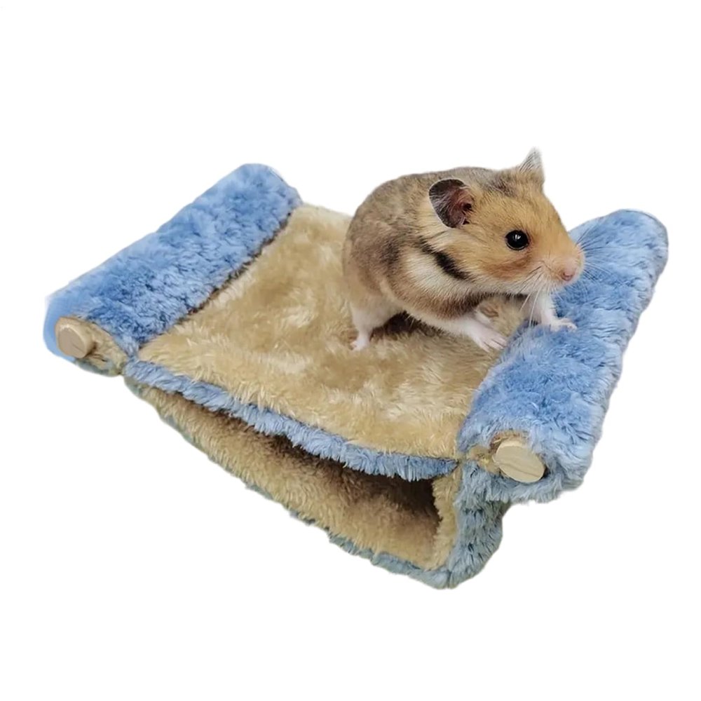 Generic Hamster Cage Hammock - Warm Breathable Bed with Tunnel