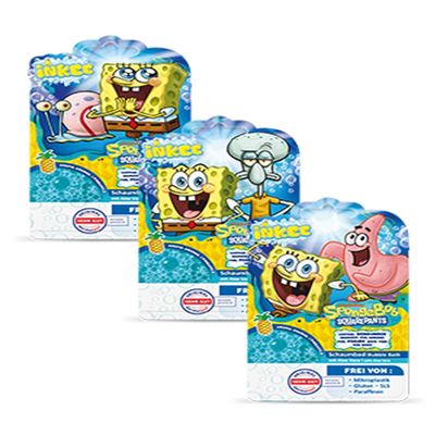 INKEE SpongeBob Bubble Bath Liquid, 15-Piece Set, 15 x 40 g
