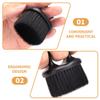 Portable Knuckle Beard Brush for Men and Barbers, Black view 3