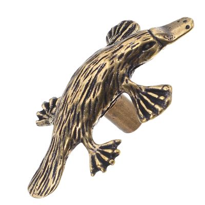 CORHAD Brushed Gold Metal Animal Cabinet Knobs