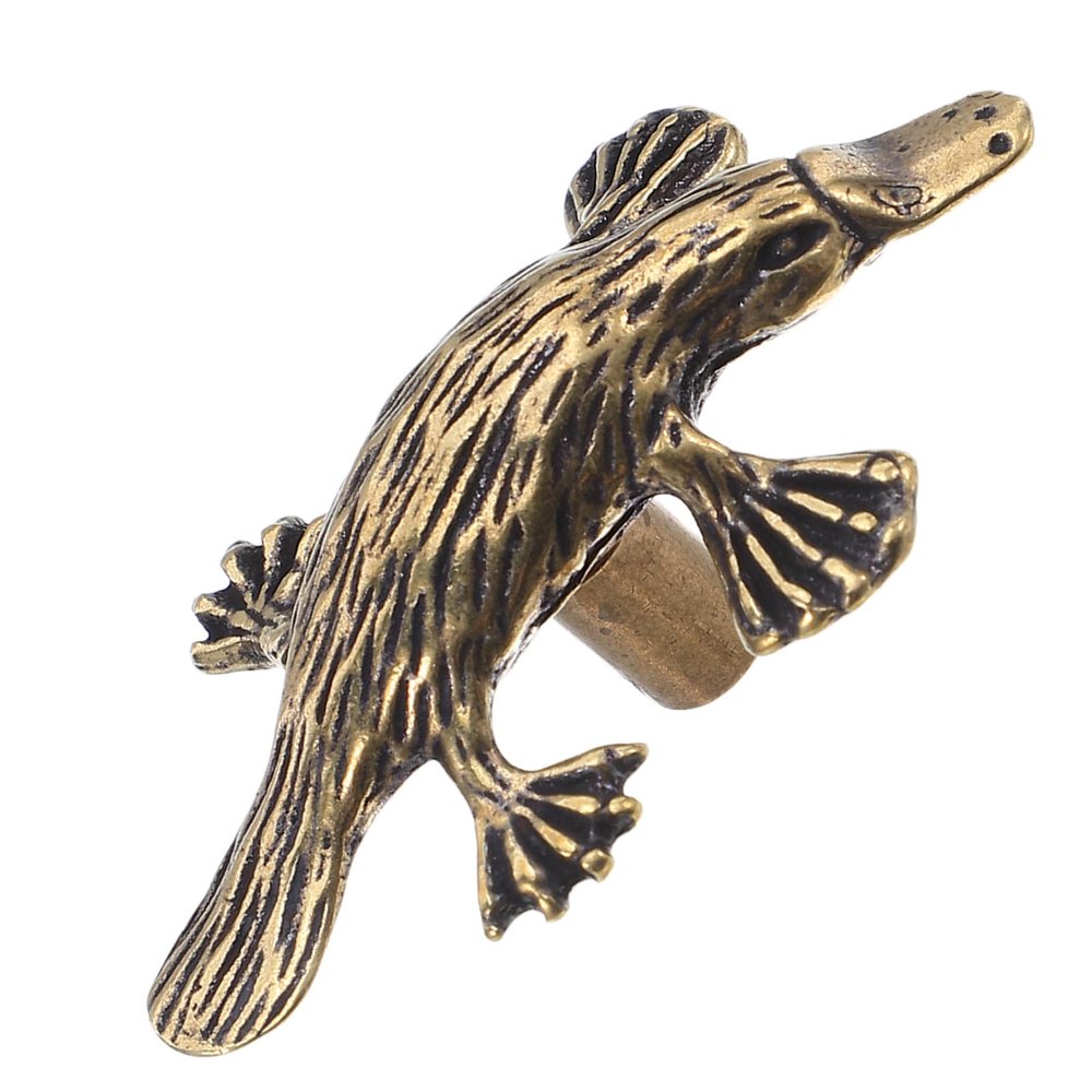 CORHAD Brushed Gold Metal Animal Cabinet Knobs