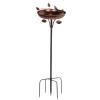 Outdoor Birdbath, Approx. 100 cm Tall, Metal Garden Birdbath view 1