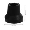 GLEAVI 8 Black Universal Rubber Crutch Tips, Non-Slip Replacement Tips for Canes and Crutches view 2