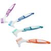 Double-Head Denture Brush, 4-Pack, PP and TPE view 1