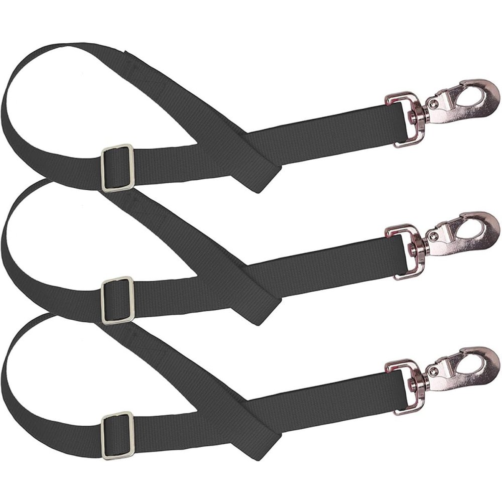 Adjustable Horse Feed Strap, Reusable, 3-Piece Nylon Set