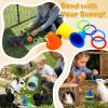 WALLFID 6-Piece Small Pet Toy Set, Rabbit Toys and Accessories, Boredom Busters, Safe and Durable, Yellow view 2