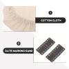 ARTIBETTER Sourdough Starter Accessory Set with Fabric Cover, Thermometer Strips and Date Rings for Glass Jars view 3