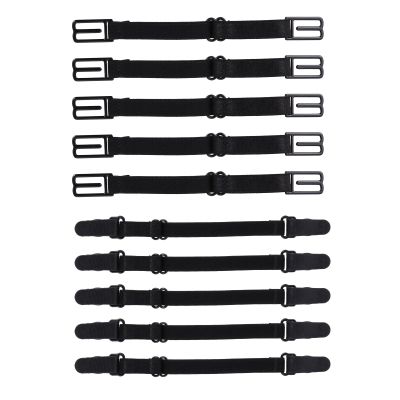 HAPINARY 10-Pack Adjustable Black Mask Strap Extenders