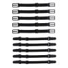 HAPINARY 10-Pack Adjustable Black Mask Strap Extenders view 1