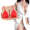 Silicone Breast Plate, Large Cups, Natural-Looking, Silk Cotton, D Cup, Color 1 view 1