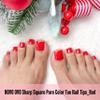 NOVO OVO Red Square Soft Gel Press-On Toenails, 240 Pieces view 4