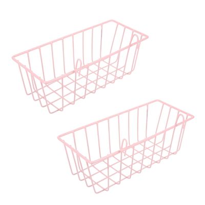 Toddmomy 2-Pack Pink Metal Hay Racks for Small Animals