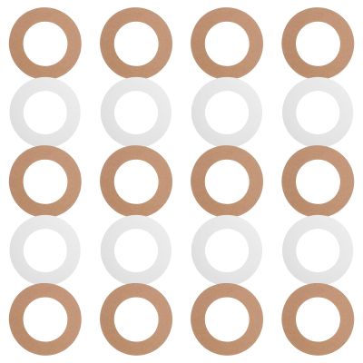 Wax Warmer Paper Protective Rings, 20-Pack, White