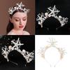 Elegant Mermaid Hair Crowns with Pearls, Starfish, and Shells for Women and Girls, Beach Weddings view 2