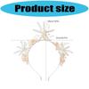 Elegant Mermaid Hair Crowns with Pearls, Starfish, and Shells for Women and Girls, Beach Weddings view 4