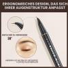 2CHILL 30° Curved Eyebrow Pencil, 2-in-1 Waterproof Microblading Pen, 4 Tips, Light Brown view 2