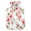 Tropical Flower Hot Water Bottle with Fleece Cover, 1 L view 1