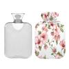 Tropical Flower Hot Water Bottle with Fleece Cover, 1 L view 2