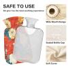 Hot and Cold Water Bottle with Fleece Cover, PVC, 2 Liters view 4
