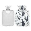 Hot Water Bottle with Bat Design, Fleece Cover, PVC, 2 L view 2