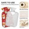 Hot and Cold Water Bottle with Fleece Cover, PVC, 2 L view 4