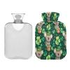 Koala Clover Hot Water Bottle with Fleece Cover, PVC, 1 Liter view 2
