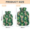 Koala Clover Hot Water Bottle with Fleece Cover, PVC, 1 Liter view 3