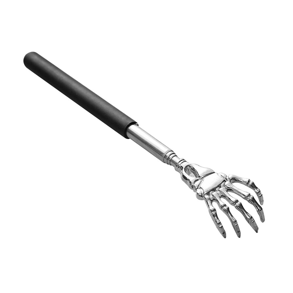 Pongnas Back Scratcher, Retractable Stainless Steel Telescopic Handle, 220–590 mm, Portable, Lightweight, with Scratching Claws