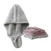 DUYKIMQW Japanese Bamboo Charcoal Fiber Hair-Drying Cap, Solid Color, Absorbent, Quick-Drying, Baotou Towel Shower Cap, 1 Pc (Color 3) view 2