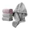 DUYKIMQW Japanese Bamboo Charcoal Fiber Hair-Drying Cap, Solid Color, Absorbent, Quick-Drying, Baotou Towel Shower Cap, 1 Pc (Color 3) view 3