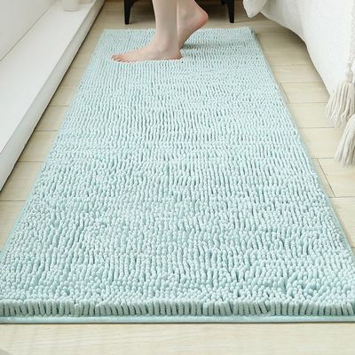 Premium Chenille Cleanymat Non-Slip Dog Mat, Blue-E, 50 x 80 cm
