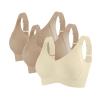 Uwdiohq Bra for Seniors, Breathable Wire-Free Front-Closure Lace Push-Up Bra, XXL view 1