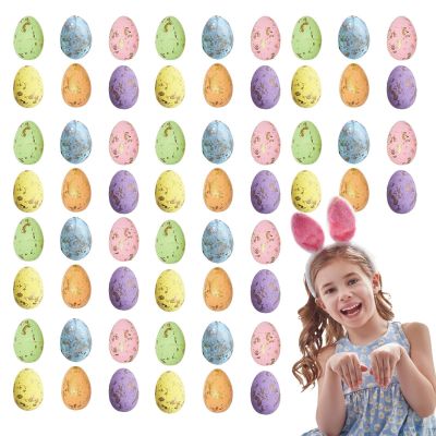 Generic Empty Easter Eggs, 100-Piece Mixed-Color Speckled Decorations