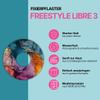 Diasticker 5 Adhesive Fixation Patches for FreeStyle Libre 3/3 Plus, Pure Zebra view 2