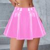Women's Glossy High-Waisted Liquid Metallic Mini Skirt view 4