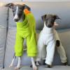 Winter Fleece Onesie for Whippets, Dinosaur Turtleneck, White, X-Large view 2
