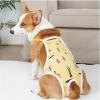 Dog Diaper Pants with Suspenders, Yellow, M view 3