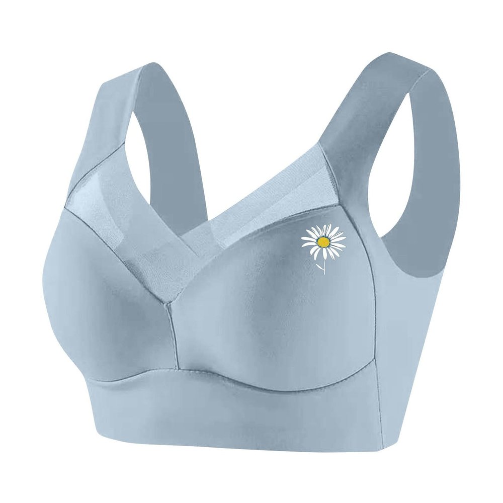 Generic 2026 Comfortable Transparent Women's Shoulder Strap, Wire-Free, Backless, Sponge-Free, Convertible Straps (Light Blue, XXXXL)