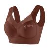 2026 Comfortable Transparent Wireless Backless Bra for Women with Convertible Straps, Coffee, XXXL view 2