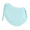 Sky Blue Silicone Retainer Case, Slim Portable Aligner Holder for Braces and Dentures view 1