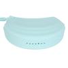 Sky Blue Silicone Retainer Case, Slim Portable Aligner Holder for Braces and Dentures view 2