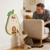 Self-Adhesive Avocado-Shaped Natural Sisal Scratching Mat for Cats view 2