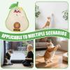 Self-Adhesive Avocado-Shaped Natural Sisal Scratching Mat for Cats view 4