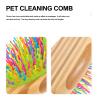 HAPINARY Colorful Dog Comb with Wooden Handle view 4