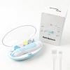 6-in-1 Electric Baby Nail File with 6 Filing Heads and LED Light, 4 Speeds, Quiet, Baby Blue view 1